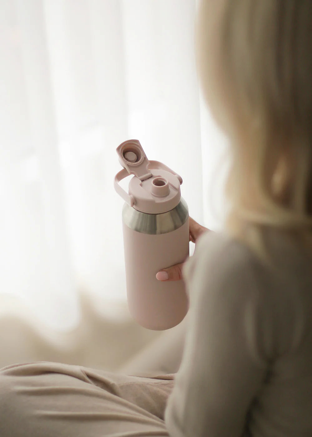 Aya&ida : sports bottle  950ml - soft rose