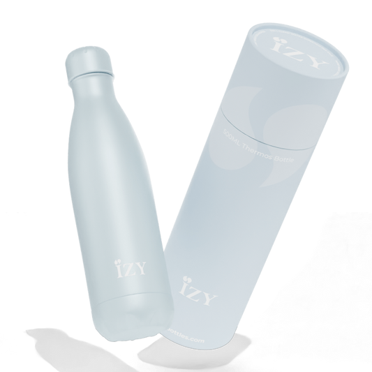 Izy : thermos bottle - light blue