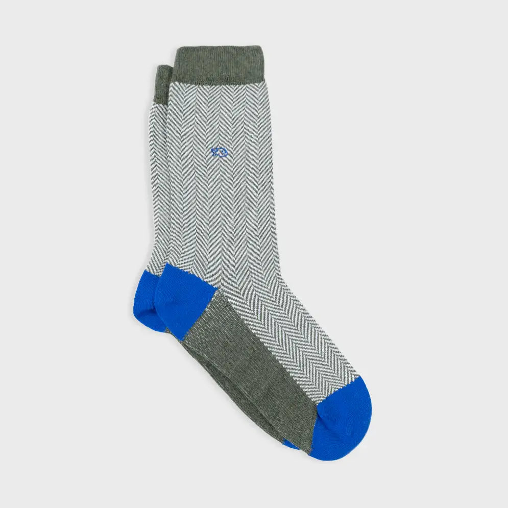Billybelt : sokken bos bliksem -  kaki, wit, blauw