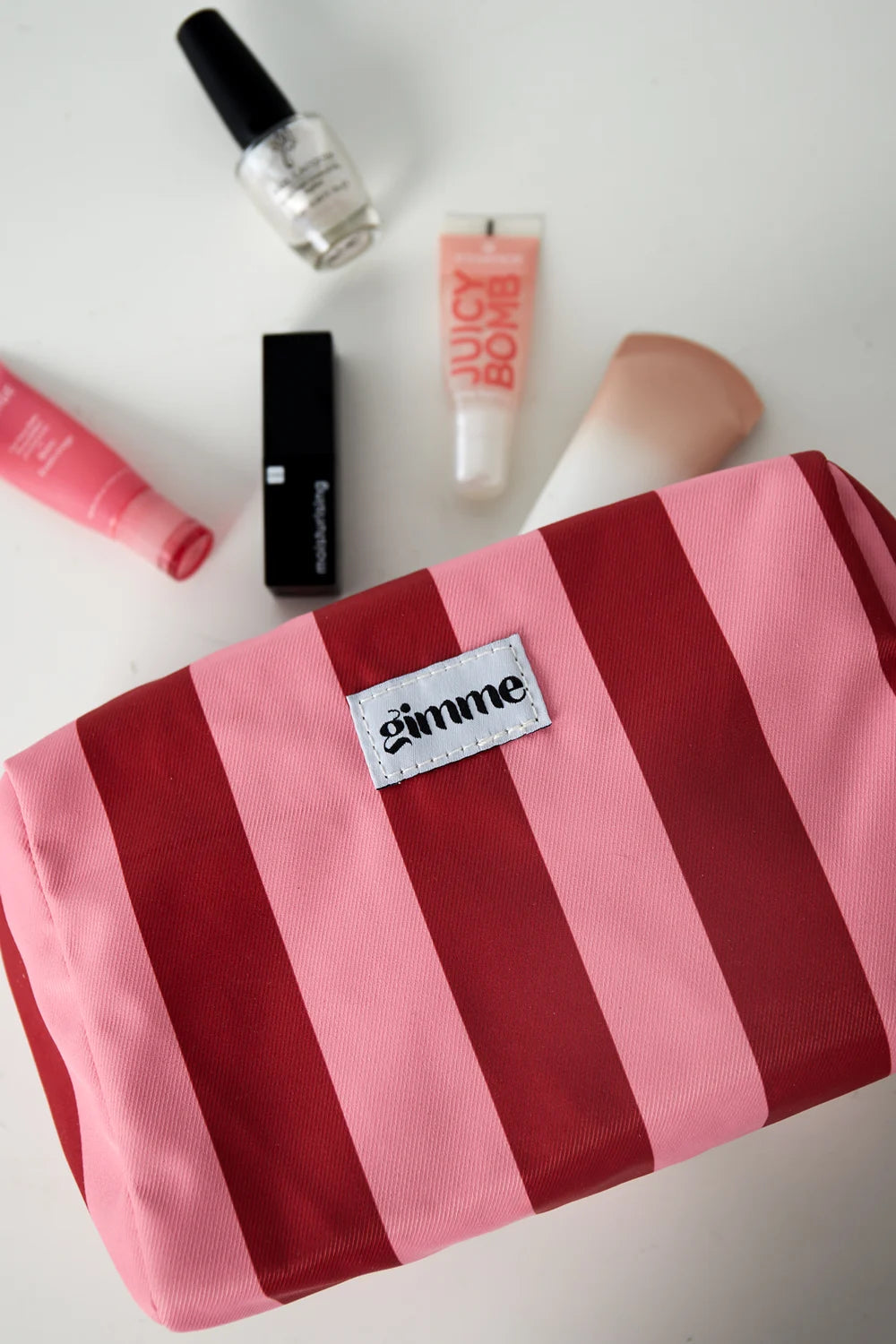 Gimme  : toiletzak gestreept - roze rood