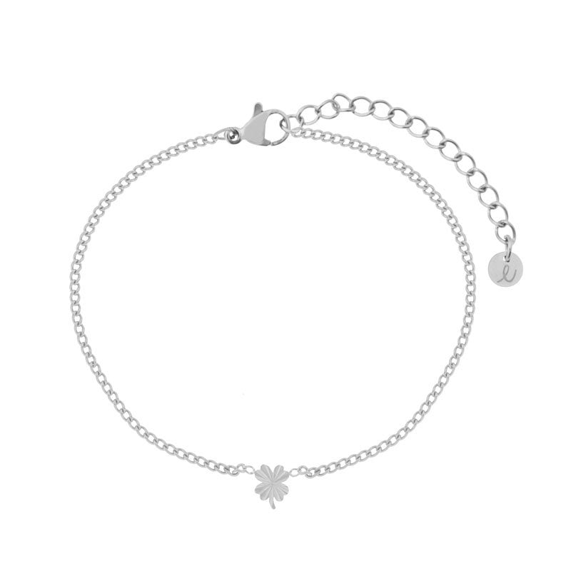 Essentialstics : armband clover - zilver