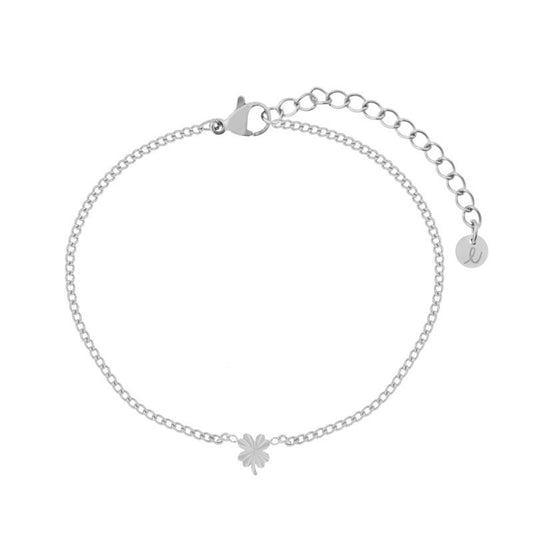 Essentialstics : armband clover - zilver