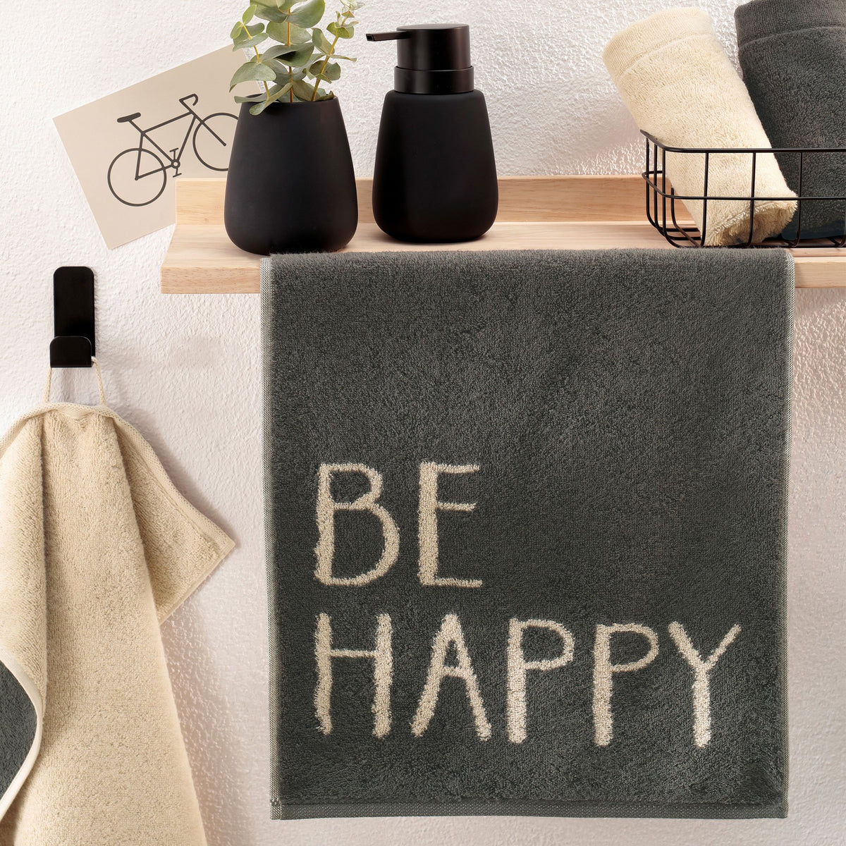 Cawö : handdoek - be happy