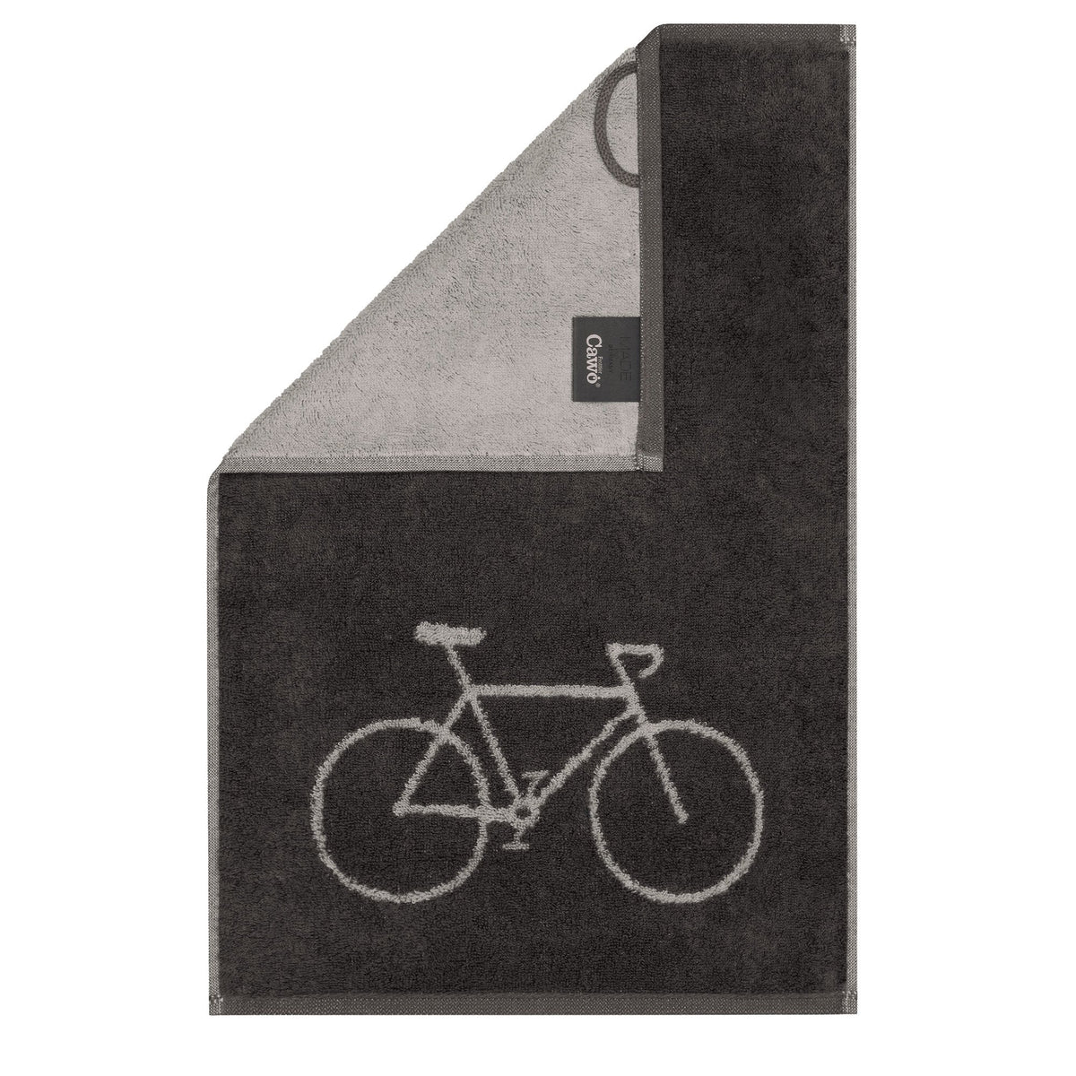 Cawö : handdoek - fiets zwart