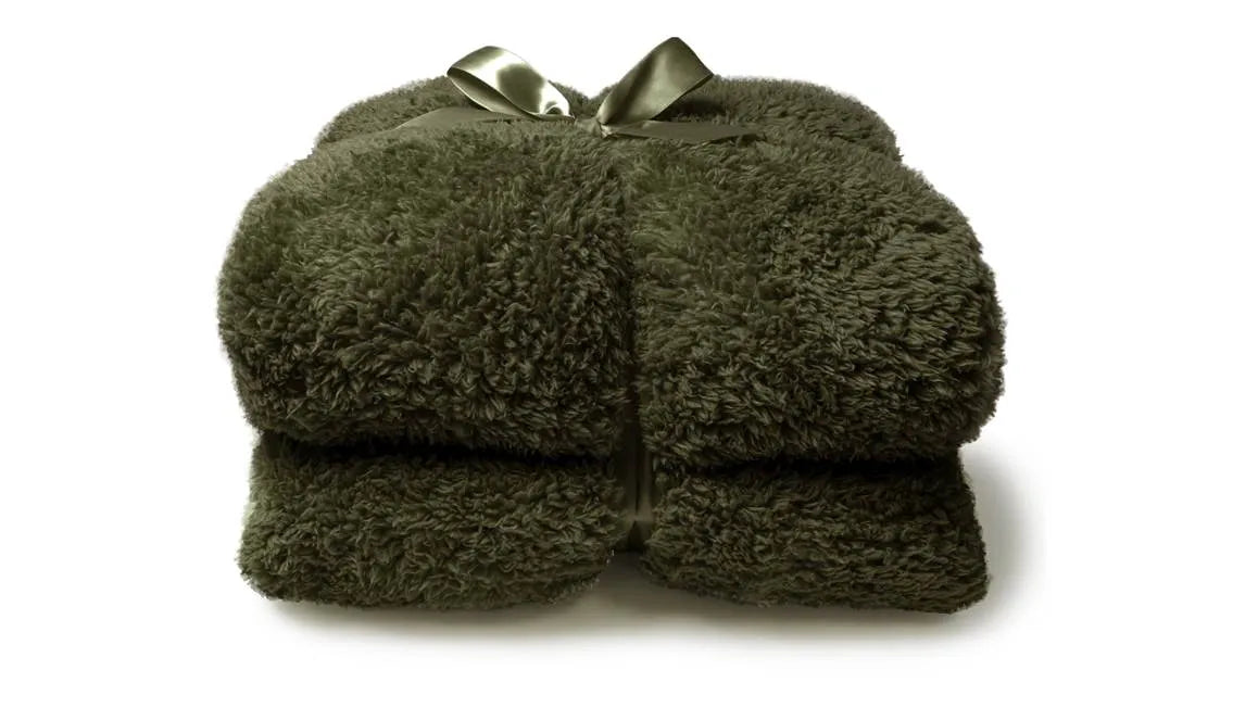 Unique living : teddy plaid - winter green