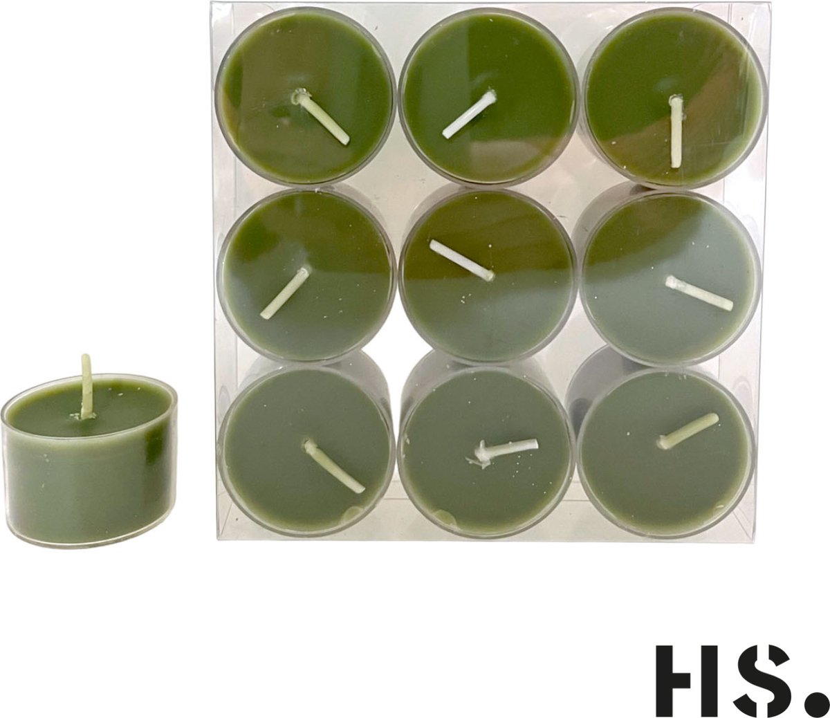 Home society : waxinelichtjes : groen