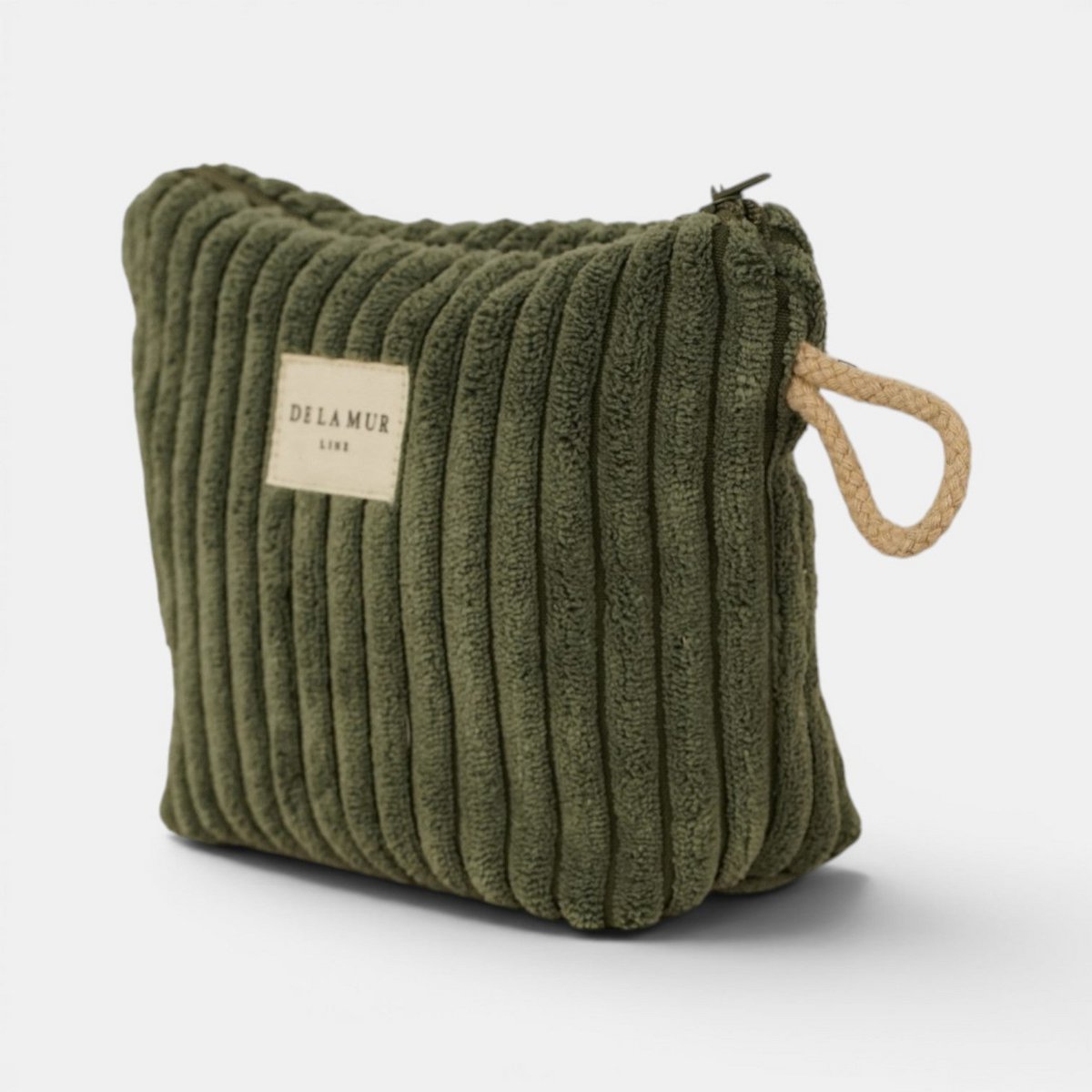 De la mur line : beauty bag klein - mugso - olijfgroen