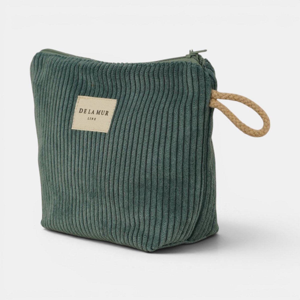 De la mur line : beauty bag klein - jade - jadegroen