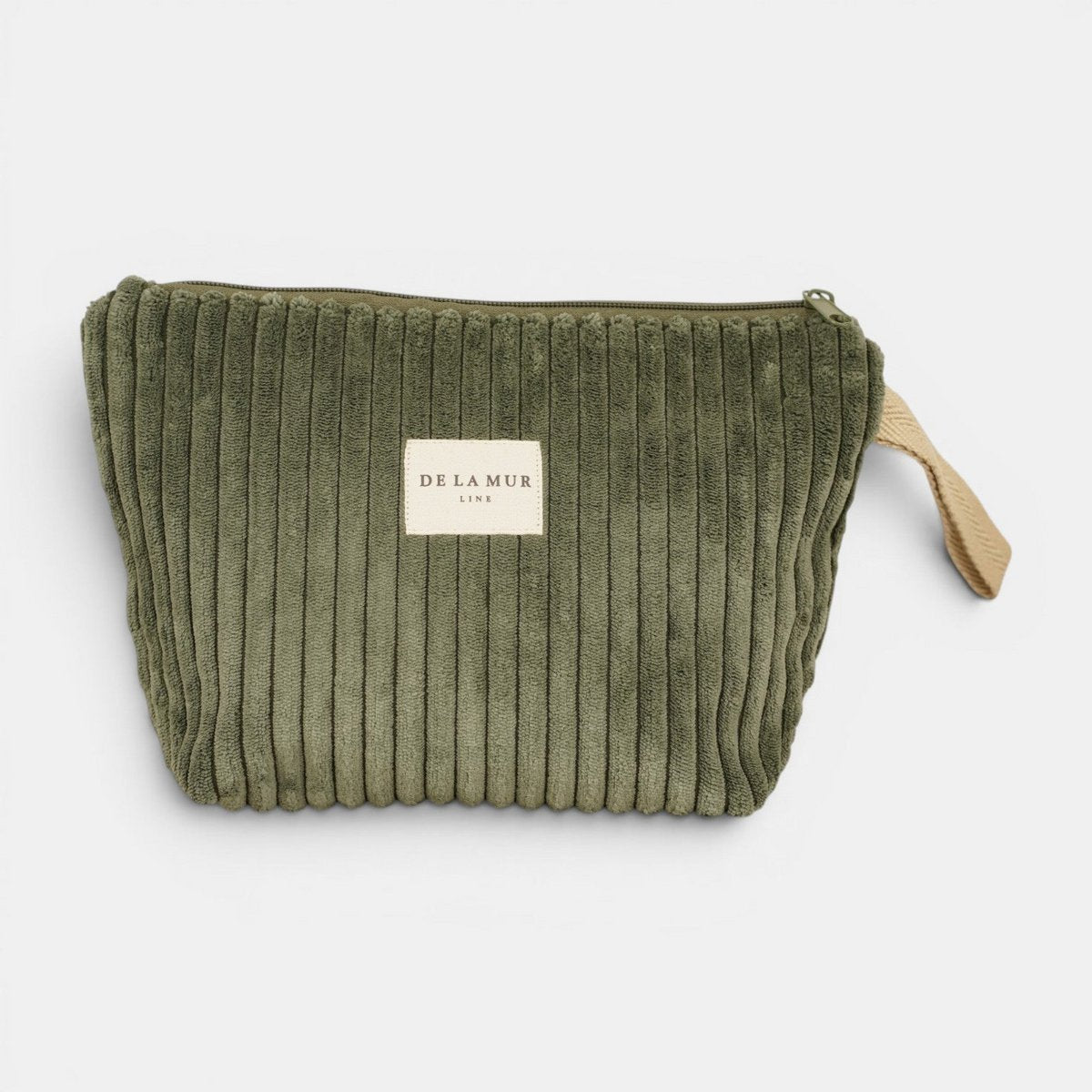 De la mur line : beauty bag groot - Musgo - olijfgroen