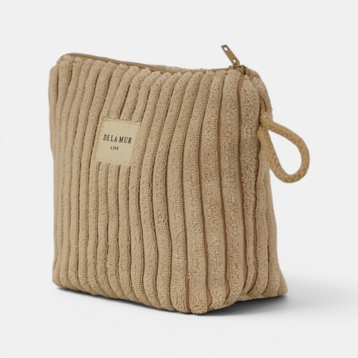 De la mur line : beauty bag klein - moka - beige