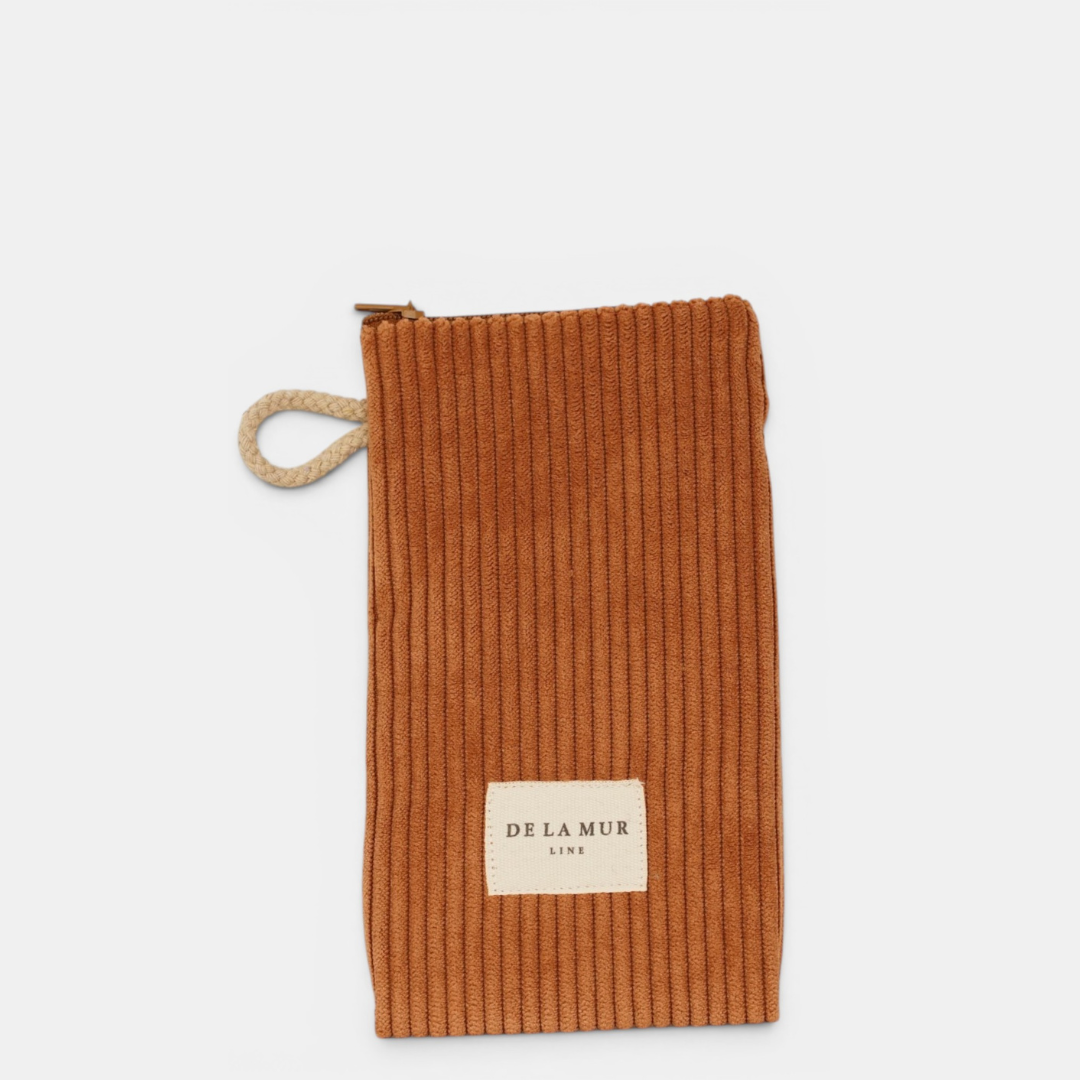 De la mur line : brillenzakje - barro - warm cognac