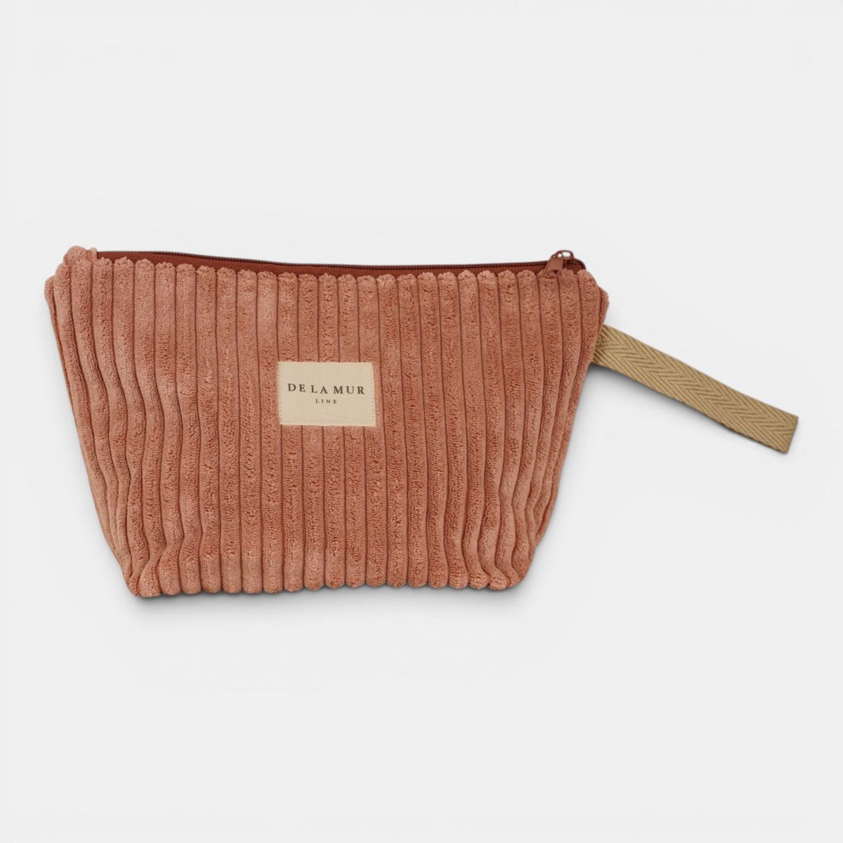 De la mur line : beauty bag groot - crepe - oudroze