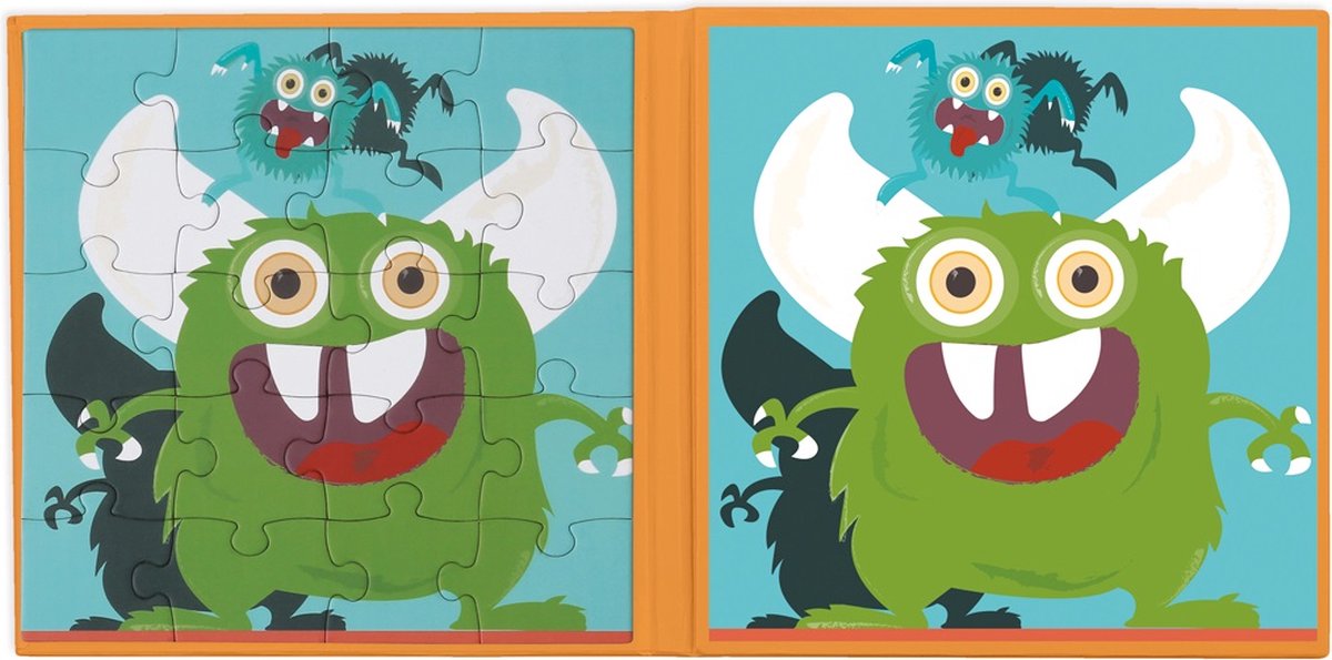 Scratch europe : magentische puzzel to go - monsters
