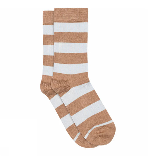 MP woman : signe socks - tawny brown