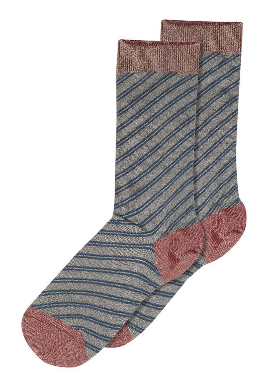 Mp Denmark : else glitter sock : dark denim