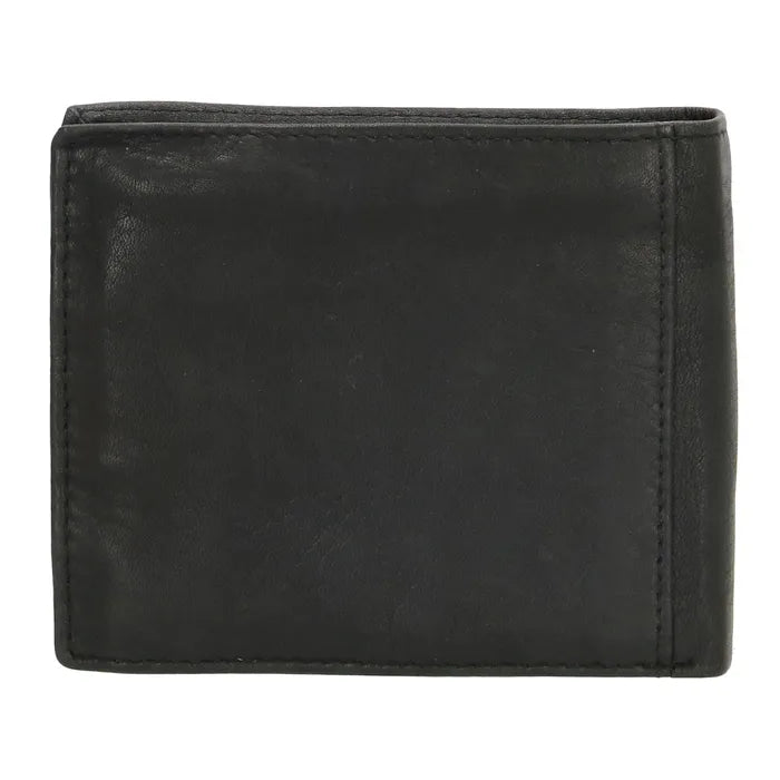 Hide & stitches : Paint rock portefeuille heren - zwart