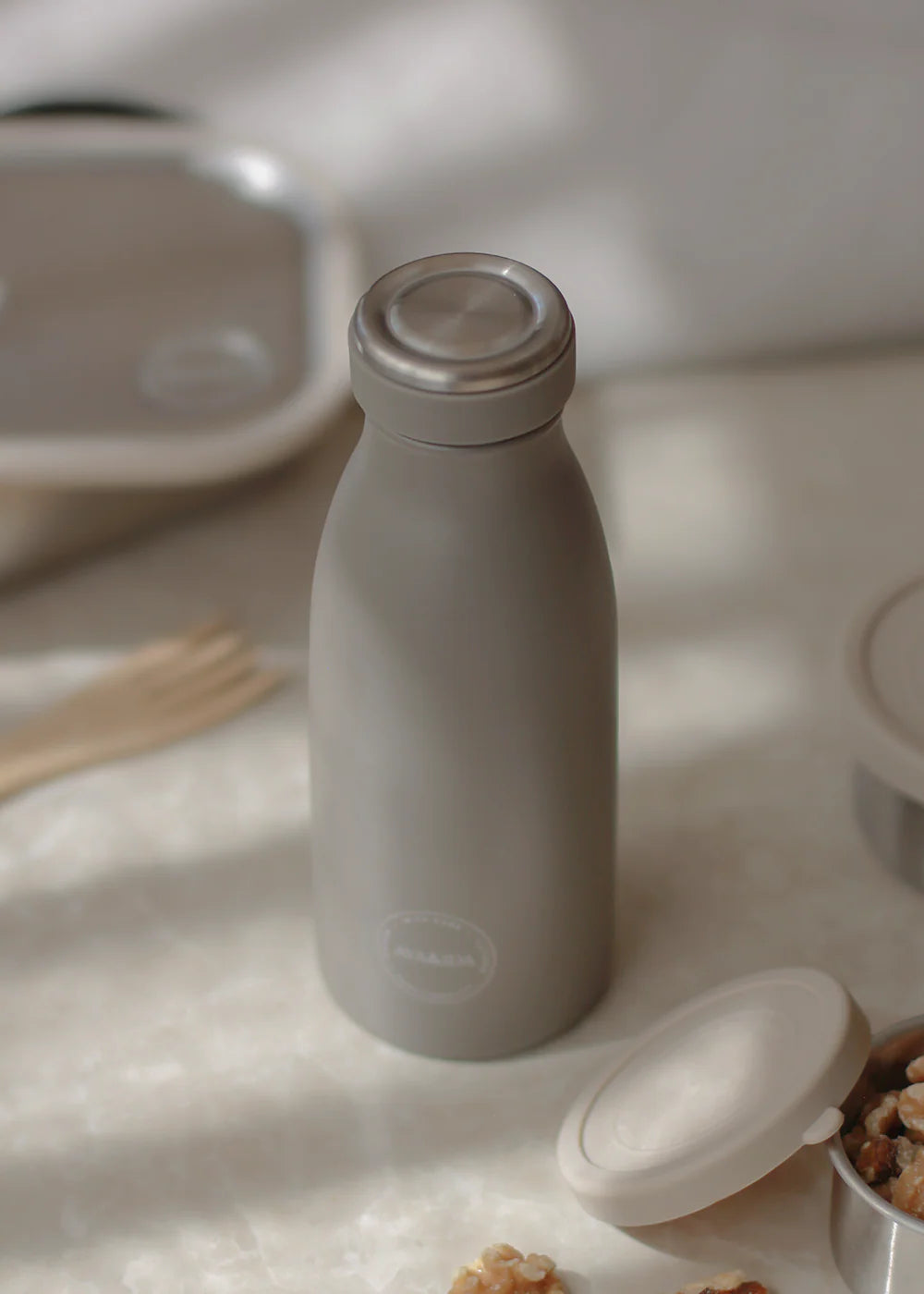 Aya&Ida : drinking bottle 350ml - driftwood
