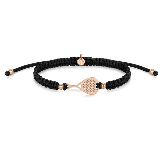 Sailbrace : motivation bracelet  rose padel - black