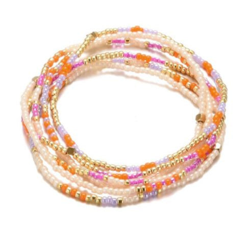 Sweet 7 : armbanden set - oranje