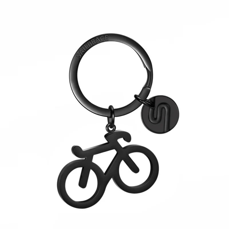 Sailbrace : black bike keychain