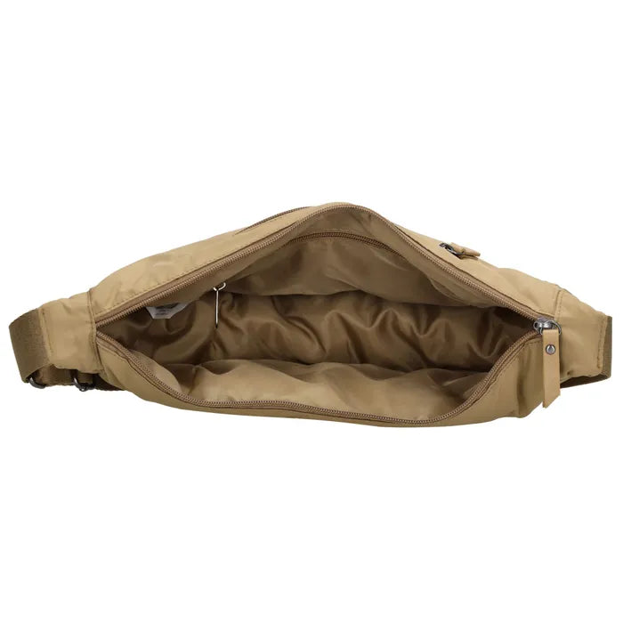Beagles : crossbodytas in stof - taupe