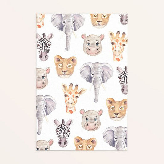 Fritsy : wenskaart zonder tekst - safari dieren