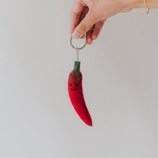Person ' Elle : sleutelhanger - rode peper