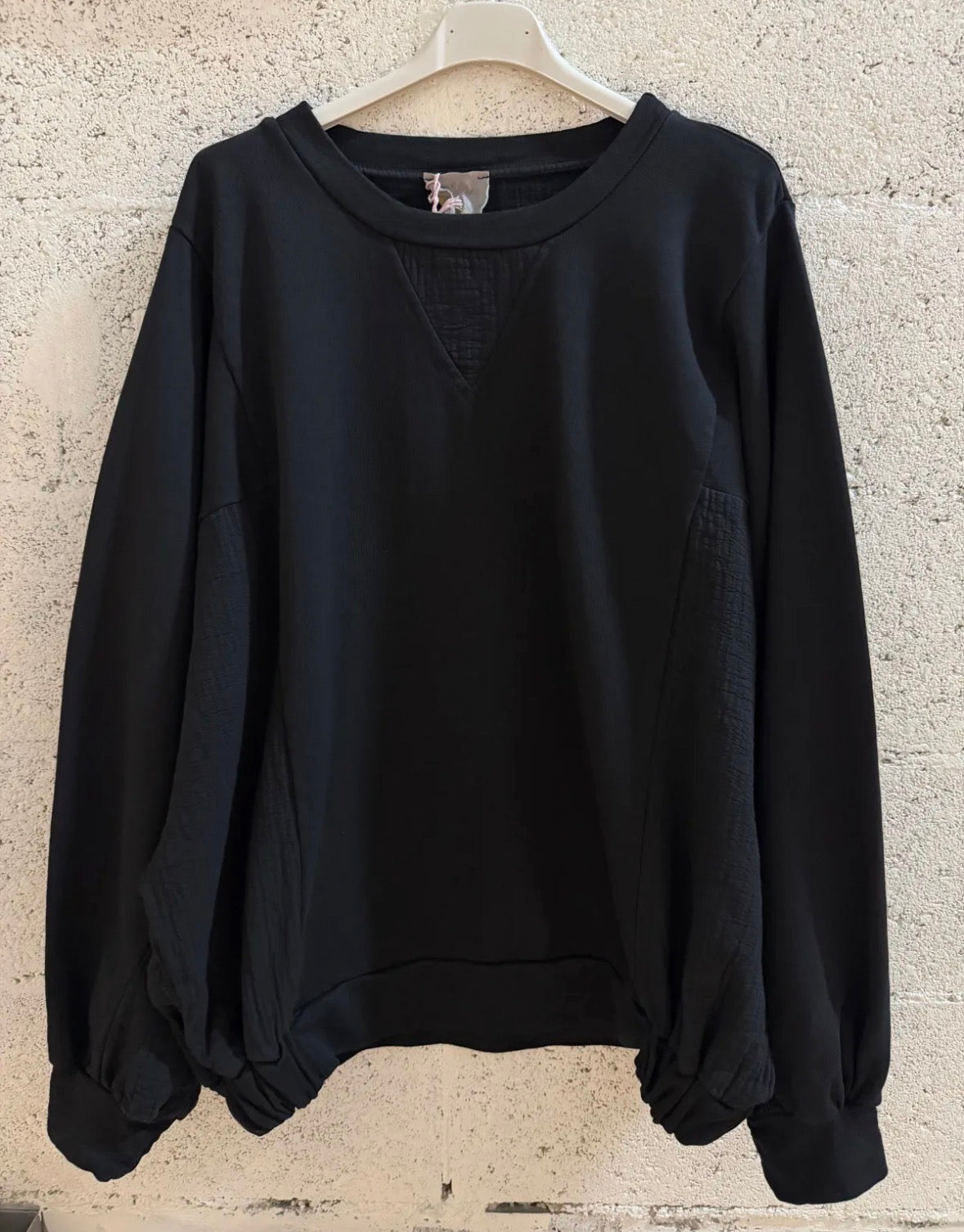 April vintage : sweater - camel/zwart