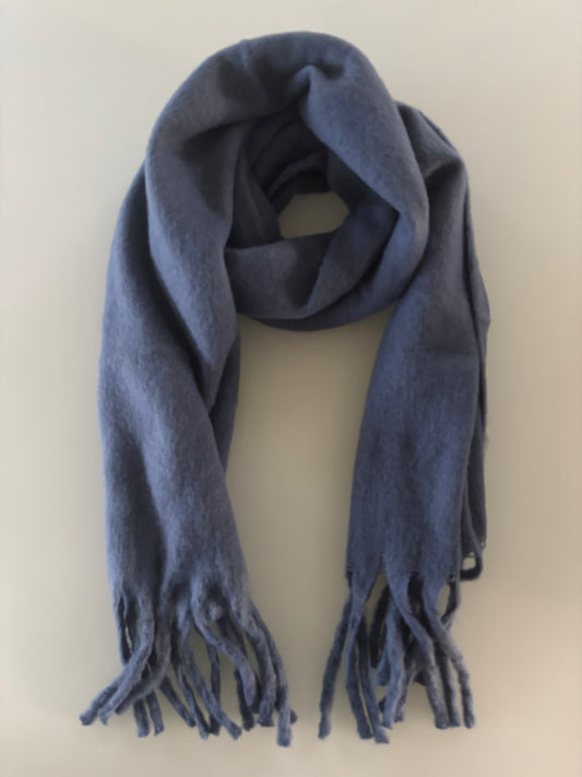 Sjaal - effen sjaal - blauw