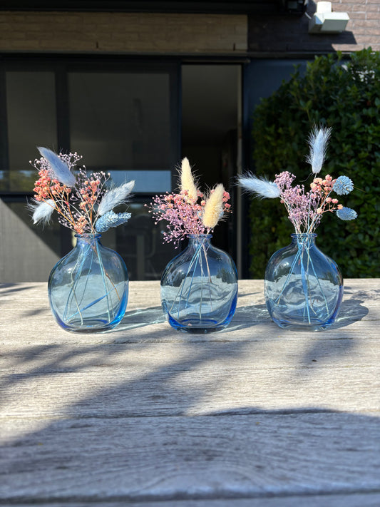 Kadopakket : vaasjes blauw