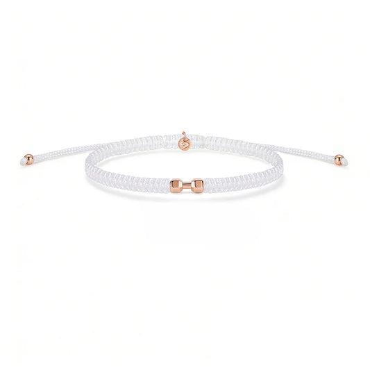 Sailbrace : motivation bracelet rosé gym - white