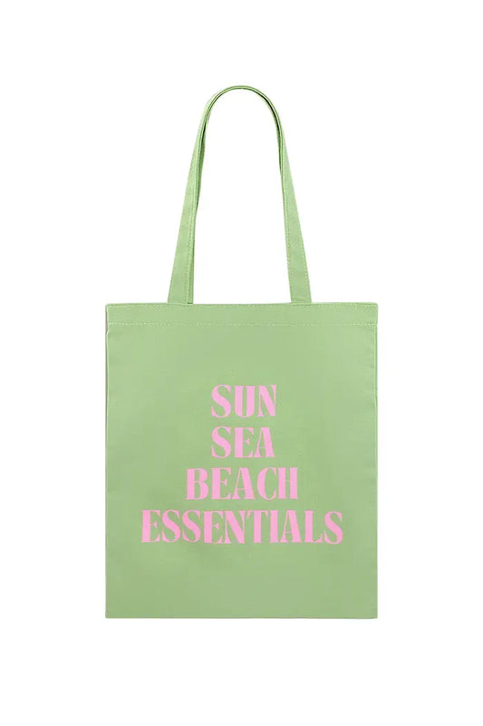 Yehwang : totebag - sun sea beach - groen