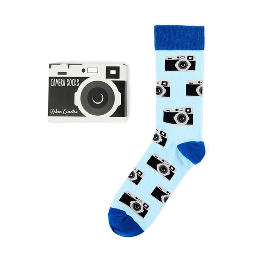 Urban eccentric: unisex retro camera socks