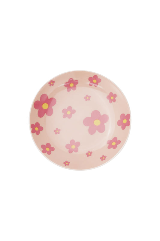 Juwelenschaaltje : flower power - roze bloemetjes