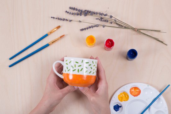 Kikkerland : creatieve DIY set - Beker versieren
