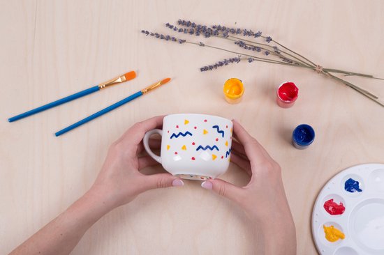 Kikkerland : creatieve DIY set - Beker versieren