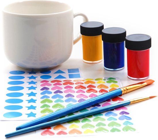 Kikkerland : creatieve DIY set - Beker versieren