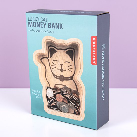 Kikkerland : lucky cat money bank