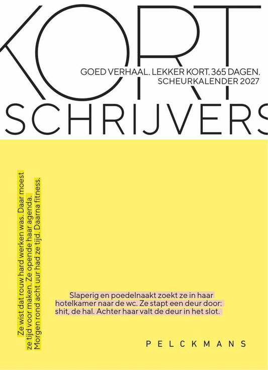 Scheurkalender 2027 - kort schrijvers