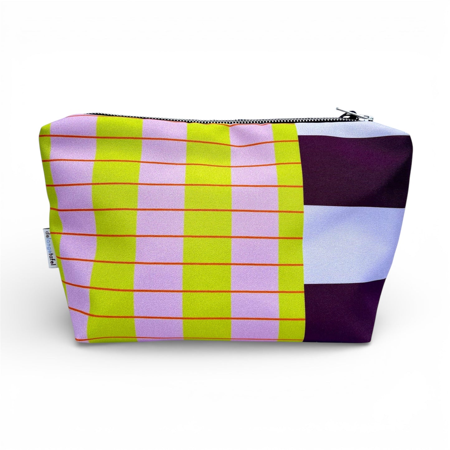 De lange tafel : toilettas - colorful triped 2