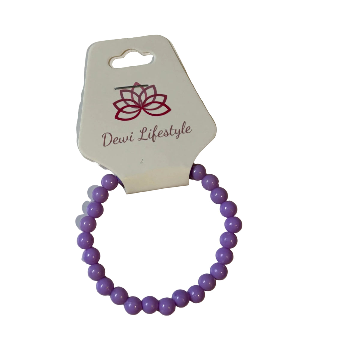 Dewi lifestyle : effen armband kids - licht paars