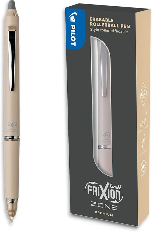Pilot : frixion zone erasable rollerball pen - creme