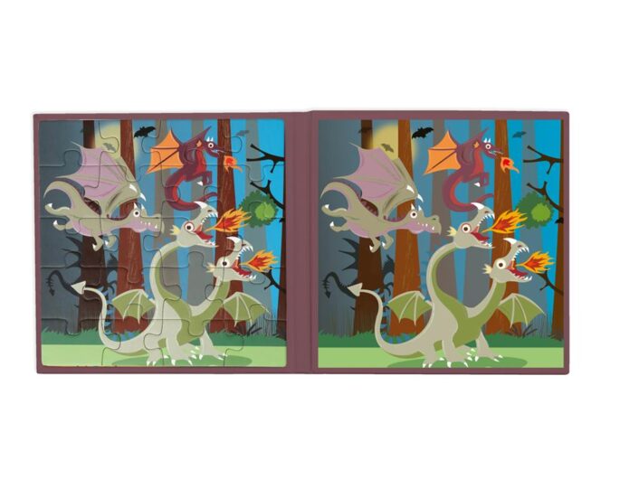 Scratch europe : magnetische puzzel to go - draken