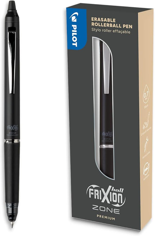 Pilot : frixion zone erasable rollerball pen - zwart