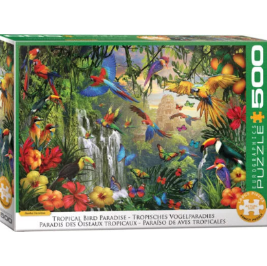 Puzzel : tropical bird paradise