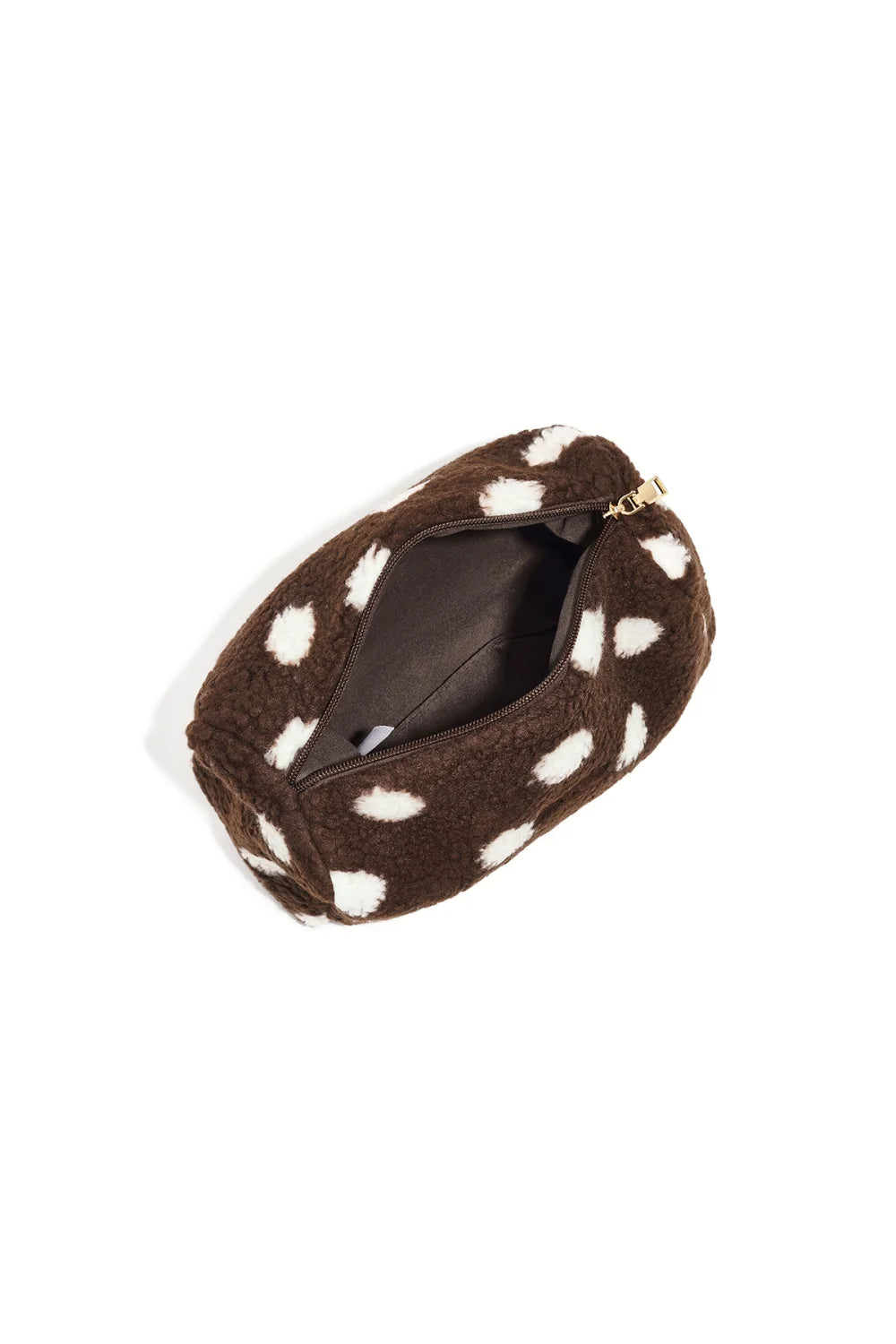 Gimme : make-up tasje polka dots - bruin
