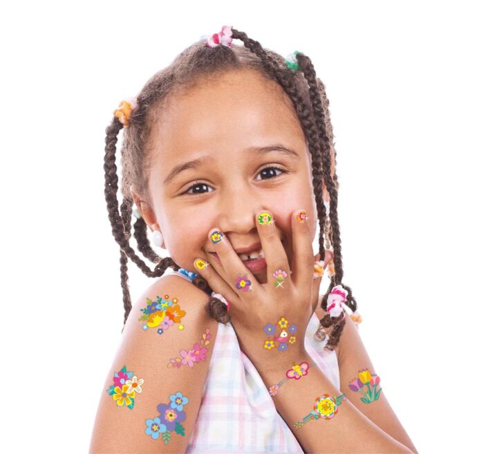 Avenir : nail stickers & tattoos - bloemen
