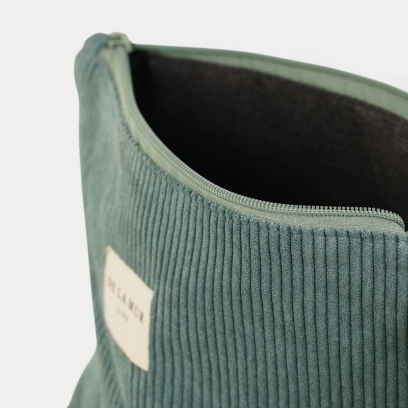 De la mur line :  beauty bag groot - jade - jadegroen