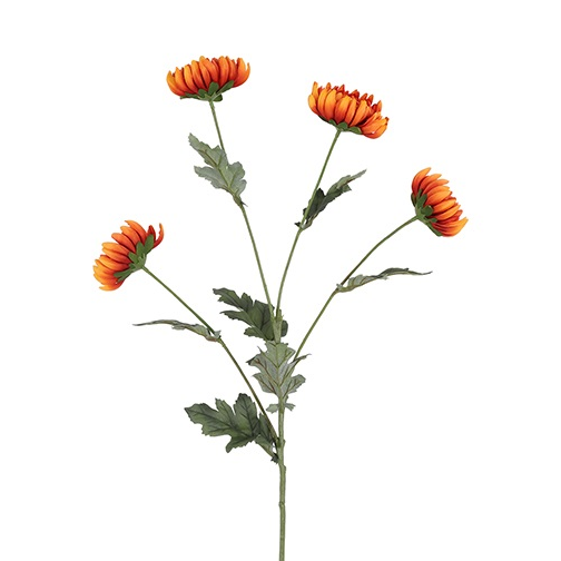 Countryfield : kunsttak chrisanthemum - oranje