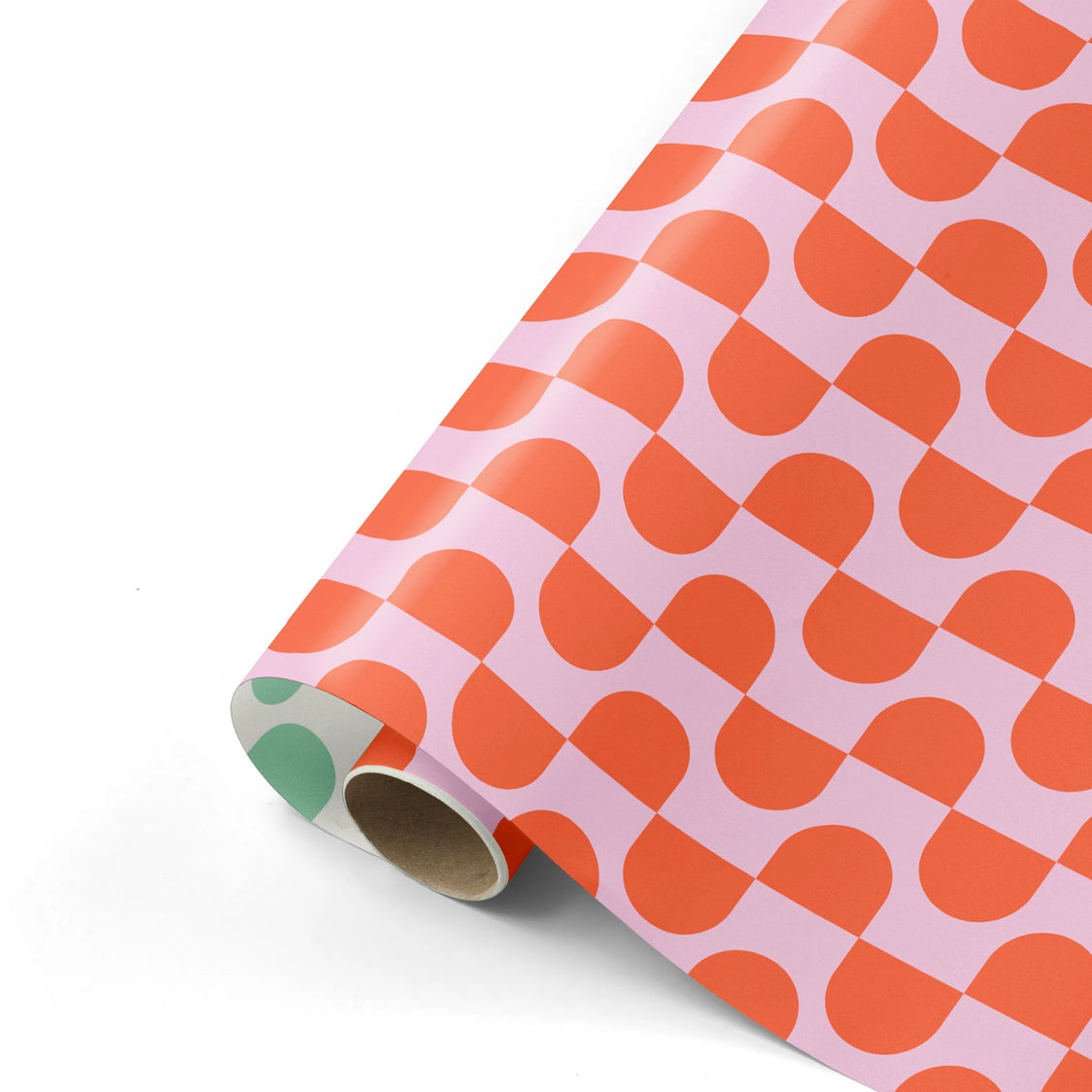 Collective warehouse : dubbelzijdig inpakpapier : chunky curves